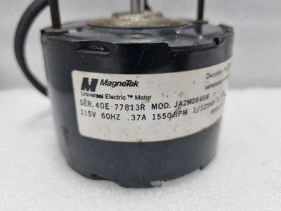 MagneTek 40E 77813R Mod. JA2M064R# Motor 115V 60Hz .37A 1550 RPM 1/125HP - Image 1 of 4