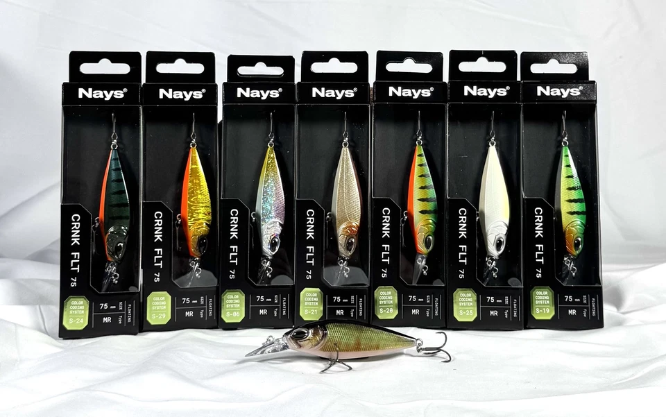 Nays CRNK FLT 75 MR 7,5cm 10,5g Crankbait Crank Wobbler Hardbait BKK Drilling DA - Bild 1 von 1