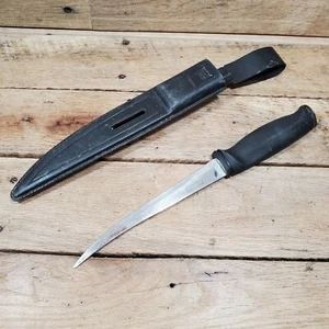 Fiskars Edelstahl USA mit schwarzer Scheide Fischmesser #1 - Bild 1 von 6