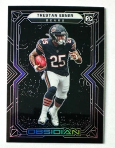 2022 Panini Obsidian Treston Ebner PURPLE Electric Etch RC SP #/100 Bears Rookie - Picture 1 of 3