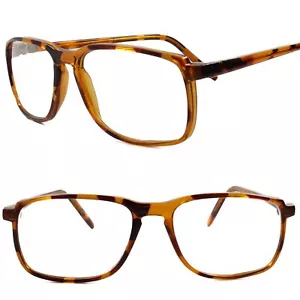 Gafas de lectura genuinas vintage para hombre mujer elegantes tortuga rectangular 1,25 - Imagen 1 de 4