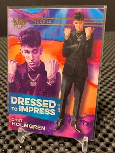 2022-23 Court Kings - Dressed to Impress #10 Chet Holmgren RC Thunder - Picture 1 of 2
