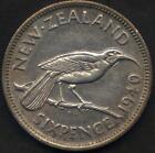 New Zealand Silver Sixpence 1940  VF+