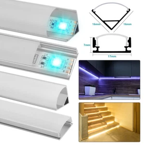 Profilo in alluminio LED 10x1 m per strisce LED binario in alluminio barra profilo in alluminio soffitto - Foto 1 di 14