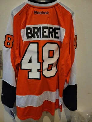 Camiseta Reebok Premier NHL Philadelphia Flyers Daniel Briere naranja para hombre L Foto 1 de 4