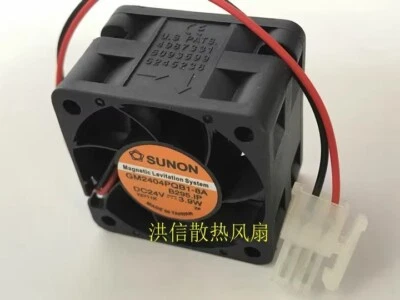 SUNON GM2404PQB1-8A 4028 DC24V 3.9W 40*28MM 4CM 2-Pin Inverter Cooling Fan - Image 1 of 3