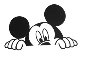 Mickey Mouse Peeking Disney Car Body Window Bumper Vinyl Decal Sticker - Picture 1 of 1