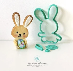 Hasenformen mit Ei Ostern KEKSFORM COOKIE CUTTER ca. 10 cm - Bild 1 von 1