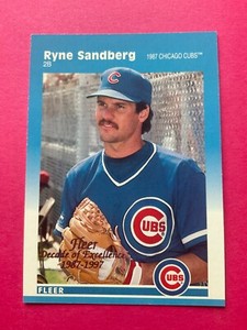 1997 Fleer Decade of Excellence Ryne Sandberg HOF 1:36
