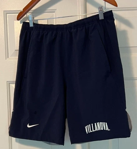 NIKE VILLANOVA WILDCATS DRI-FIT TEAM ISSUED SHORT NAVY MEDIUM FREE SHIPPING! Cover