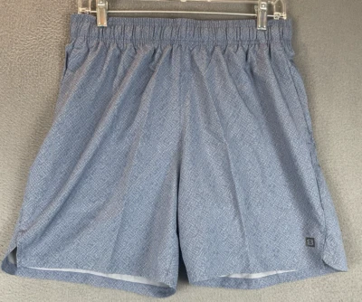 Layer 8 Athletic Gym Shorts Running Pockets Sz M Blue Gray Drawstring EUC - Image 1 of 4