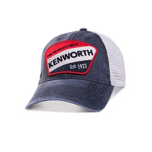 Kenworth Trucks Grey Pigment-Dyed Vintage Label Snapback Mesh Cap/Hat - Picture 1 of 1