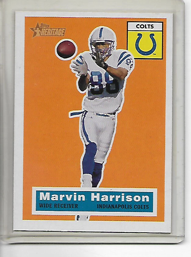 2001 Topps Heritage Marvin Harrison Card - Image 1 of 1