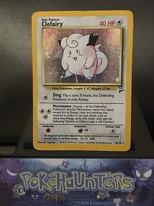 Pokemon Card Clefairy 6/130 Base Set 2 Holo Rare WOTC Played - Picture 1 of 4