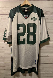 Mens Reebok Equipment NFL New York Jets #28 Curtis Martin Football Jersey Size L