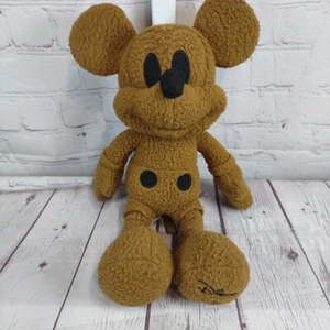Disney Mickey Mouse 12" Plush Brown Fleece Special Edition - Picture 1 of 8