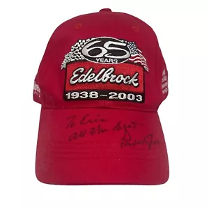 De colección Edelbrock Autografiado Sombrero Snapback OS Red Hot Rod Tour Gorra Nuevo sin Etiquetas - Imagen 1 de 7