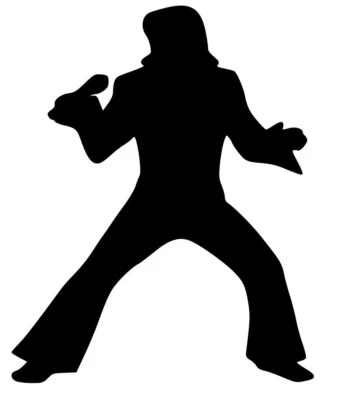 CHALMATION CREATIONS Elvis Presley The King Rock Music Vinyl Die Cut Car Decal Sticker-FREE SHIP!