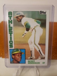 1984 Topps Rickey Henderson HOF A's #230 👀 MINT 👀
