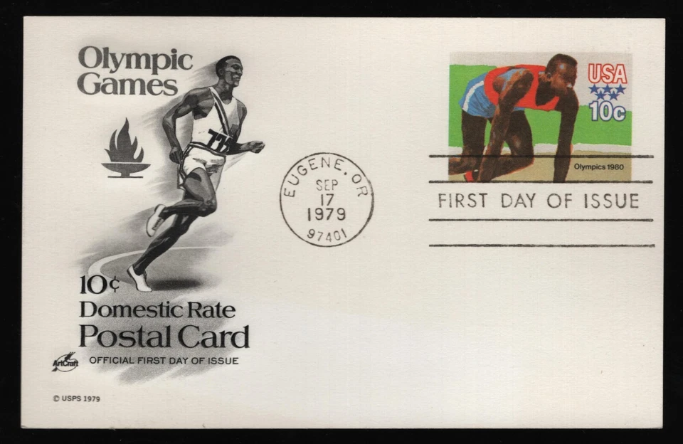 #UX80 10c Sprinter, Art Craft FDC **ANY 5=FREE SHIPPING** - Image 1 of 1