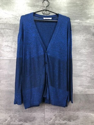 Cárdigan suéter Alexander Wang para mujer de gran tamaño con botones azul talla S Foto 1 de 4