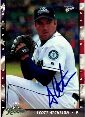 Scott Atchison Signed 2004 MultiAd Tacoma Rainiers #2 Seattle Mariners - Image 1 of 2