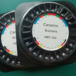 100 X Soportes de Cerámica Dental Soporte Ortodoncia MBT 022 Ranura 345 Ganchos Base de Malla - Imagen 1 de 7