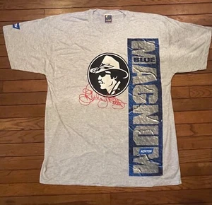T-shirt vintage Richard Petty blu Magnum Norton stampa all over NASCAR taglia XL - Foto 1 di 7