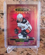 2022-23 Upper Deck STATURE  Rookie #148 HUNTER DREW RC 42/75 Anaheim Ducks