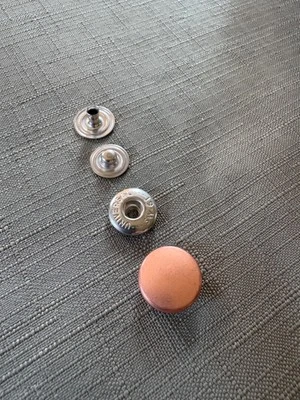 YKK Spring Snaps 24L  BRUSHED COPPER “Universal SW-61” PACK OF 12 SETS - Image 1 of 4