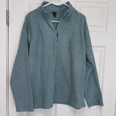 Eddie Bauer Womens Feece Top Soft Long Sleeves 1/2 Zipper XL - Image 1 of 4