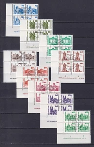 GDR GERMANY 1990, Mi# 3344-3352DV, CV €200, Architecture, FDC - Picture 1 of 5