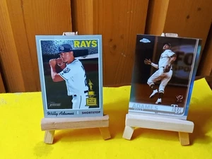 Willie Adames 2019 Topps Heritage Chrome Gold Rookie Cup SP/999 & Chrome Sepia - Picture 1 of 8