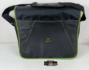 Original Xbox Carry Case Bag Satchel Messenger Official Microsoft Black Green - Picture 1 of 10