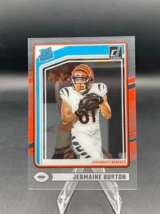 Tarjeta de novato Panini Donruss Clearly Jermaine Burton (RC) 2024 #75 Bengals - Imagen 1 de 5