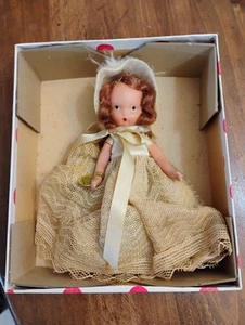 Muñeca bisque Nancy Ann Storybook vintage años 40 con caja, etiqueta, Red Head - Imagen 1 de 10