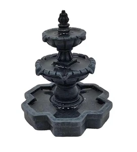 Miniatura Casa de Muñecas Hadas Jardín Negro Fuente de Halloween - Compra 3 Ahorra $5 - Imagen 1 de 2