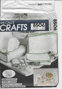 McCall's Crafts 8506 Laura Ashley Accessories Pouches Sewing Kit Napkins Etc UC - Picture 1 of 4