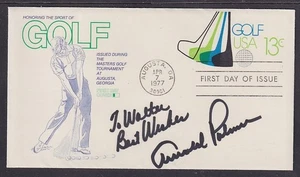Arnold Palmer, PGA Golf Champion, 7 Majors, HoF, signed Augusta 13c Golf FDC - Picture 1 of 1