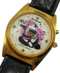 Vintage 90’s Armitron Looney Tunes Pepe Le Pew Penelope Music Watch New Battery - Picture 1 of 8