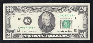 FR. 2075-L* 1985 $20 *STAR* FRN FEDERAL RESERVE NOTE SAN FRANCISCO, CA GEM UNC - Picture 1 of 2