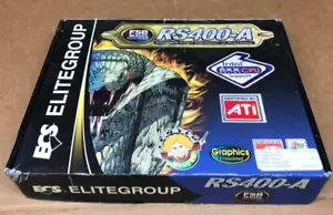 Vintage ECS RS400-A Motherboard - New in Box - No Fan or Accessories - Picture 1 of 7