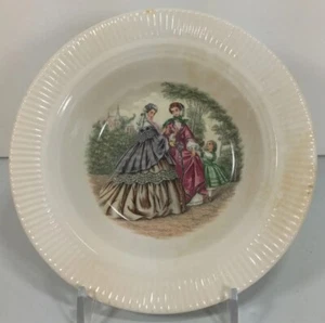 Vintage Victory by Salem Ohio China Bowl 5.5 inch 60/38-NL Godey Victorian Scene - Picture 1 of 3