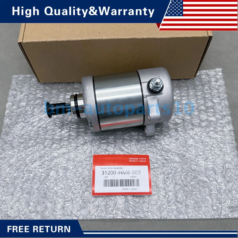 New! Starter Motor For Honda 31200-HM8-003 Sportrax Recon 250 TRX250X 2X4 US Foto 1 de 4
