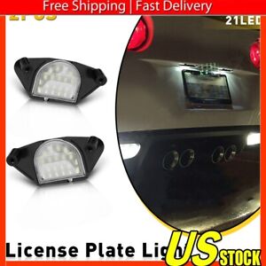 2PC White LED Plate License Light Lamp For 1982-1989 Buick Skyhawk Accessories G