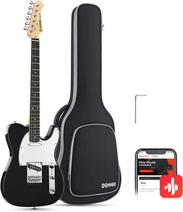 🎸 Donner DTL-100 Electric Guitar With Gig Bag Poplar Wood Solid Body SS Pickup - Picture 1 of 16