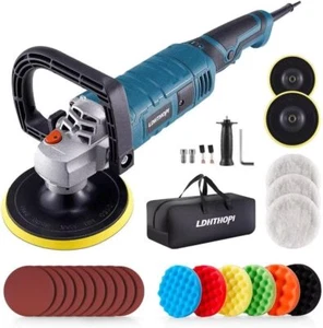 1600W 7 Inch/6 Inch Rotary Buffer Polisher Waxer 7 Variable Speed 1000-3500 RPM - Bild 1 von 7