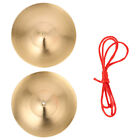  A Pair of Copper Cymbals Children Finger Portable Kids Small Percussion