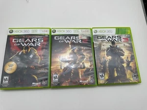 Gears of War 1, 2, and 3 with manuals Complete tested working Xbox 360 - Picture 1 of 2