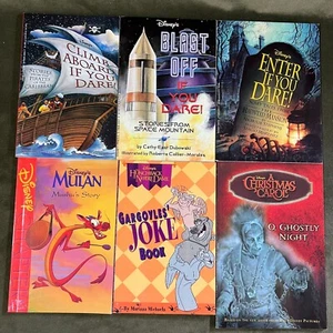 6 Disney  Books-Climb Aboard If You Dare,Blast Off If You Dare,Enter If You Dare - Picture 1 of 5